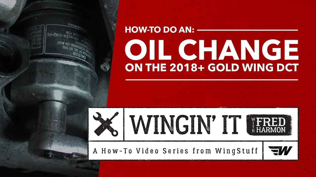 How To Do An Oil Change on the 2018+ Gold Wing - WingStuff.com