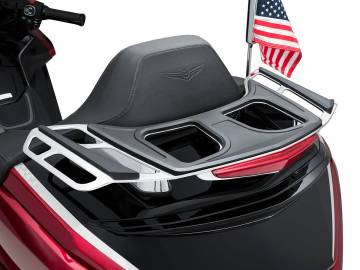 Luggage Rack Chrome w/ Lightstrike Tail Light for 2021+ Gold Wing Tour