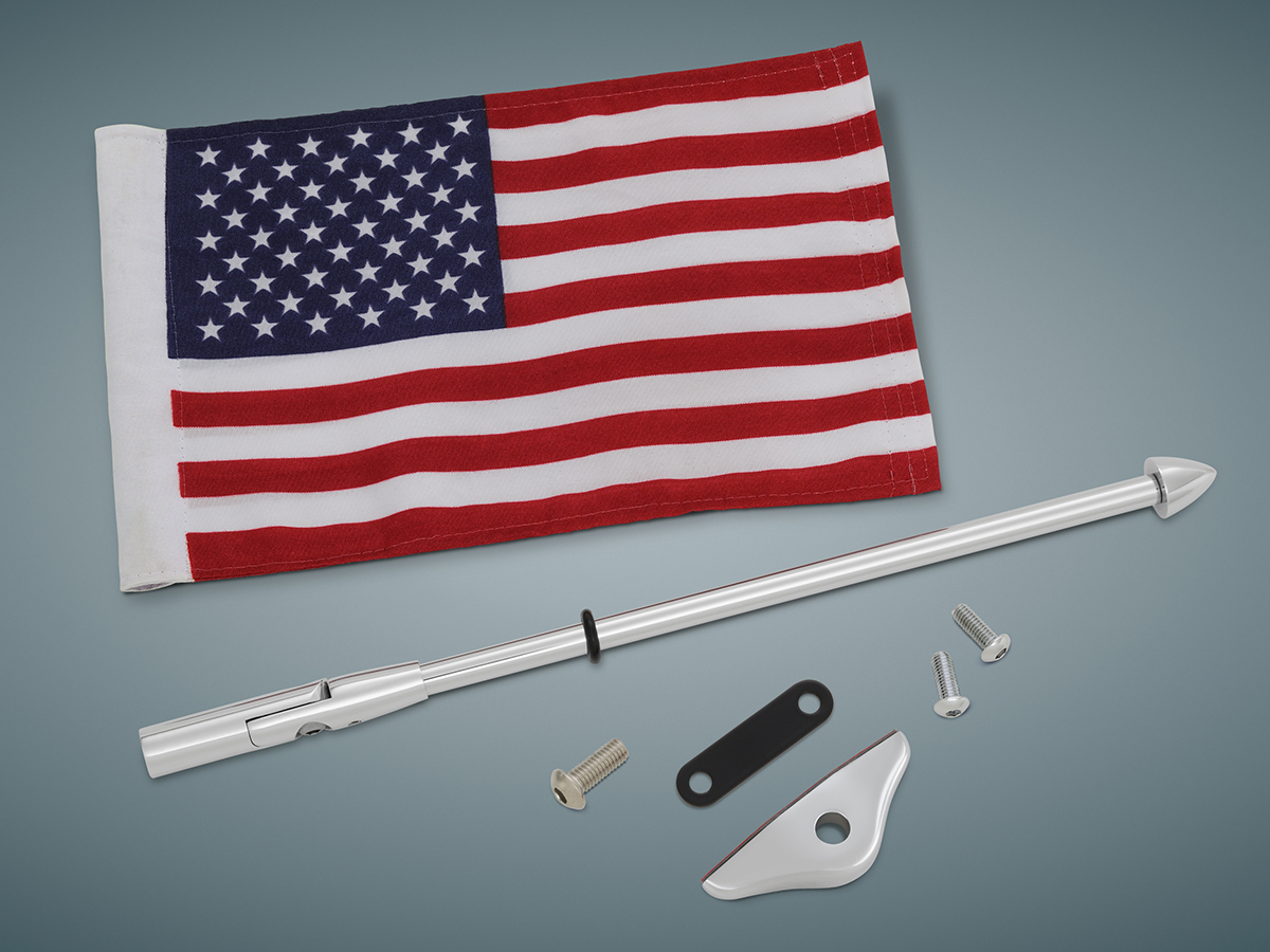 Show Chrome Folding Flag Pole for 2018+ Gold Wing