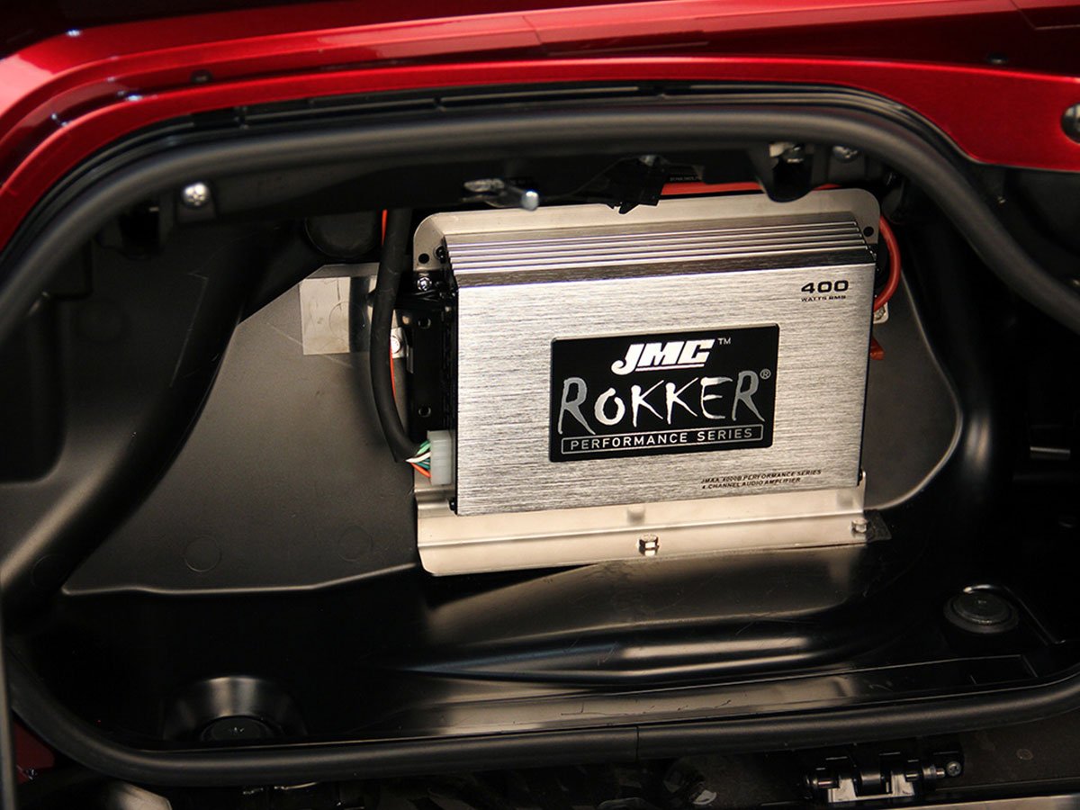 J&M ROKKER 400W 4-CH Amplifier kit for 2018+ Gold Wing