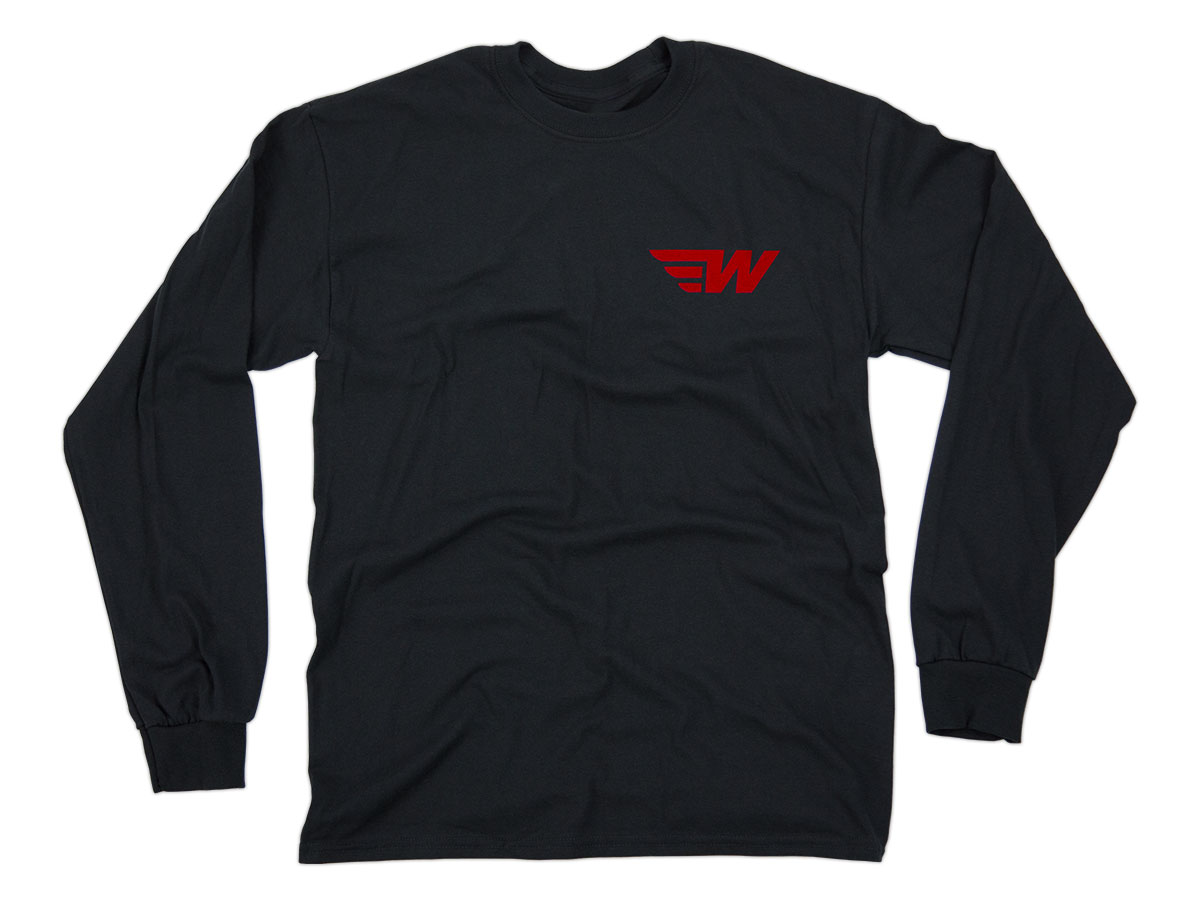 WingStuff Logo Long Sleeve Shirt Black