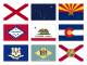 US State & Territory 6" x 9" Flags