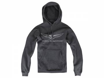 Mens 2018+ Gold Wing Logo Hoodie Black