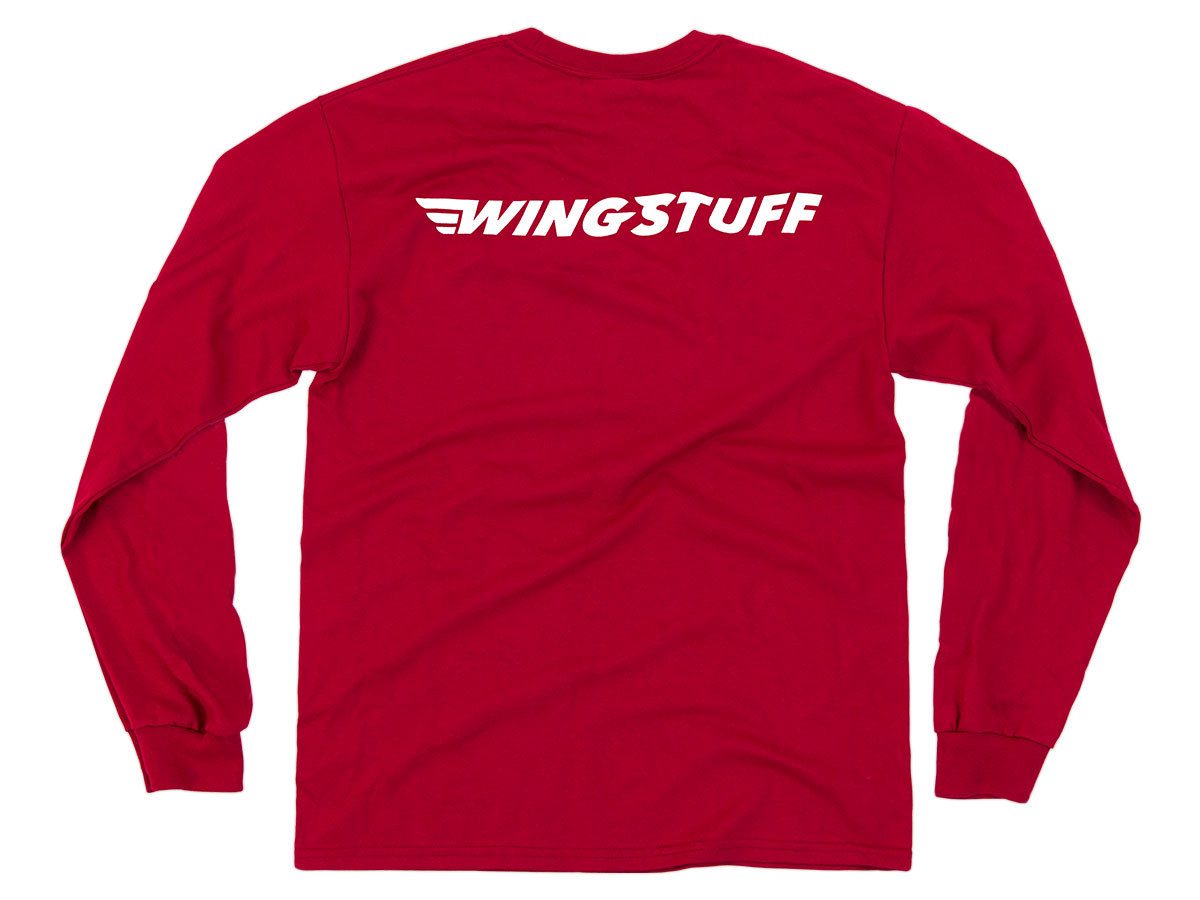 WingStuff Logo Long Sleeve Shirt Red