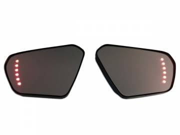 6 Pixel Chevron Signal Mirrors Chrome for 2018+ Gold Wing