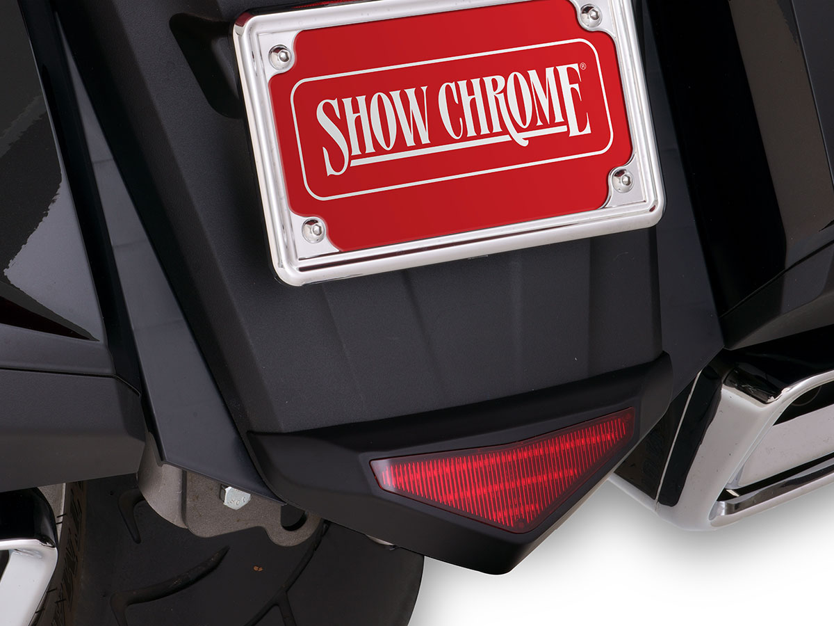 Show Chrome Rear Fender Lower Trim Light Black