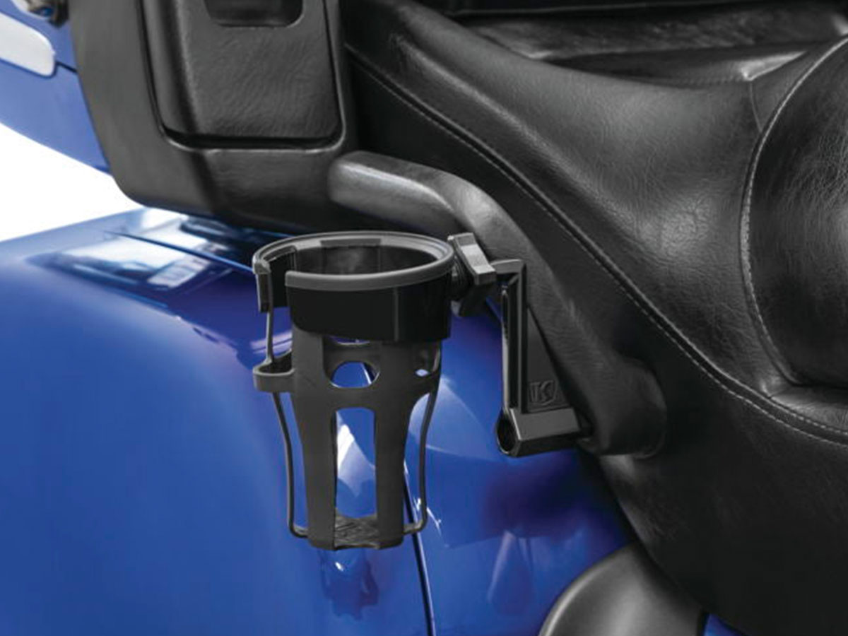 Kuryakyn Reflex Passenger Drink Holder Black for GL1800