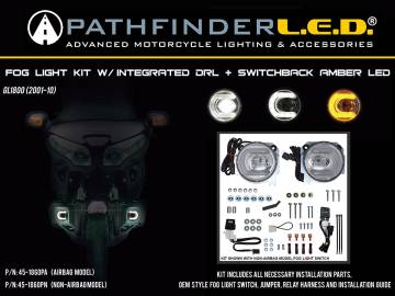 Fog Light Kit w/ Integrated DRL + Switchback Amber LED for GL1800