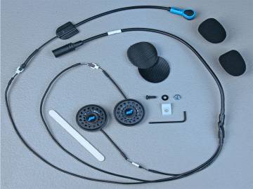 Elite 929 Clamp-Less Helmet Headset for Most Open-Face/Flip-Front Helmets w/ Large Dia Speakers