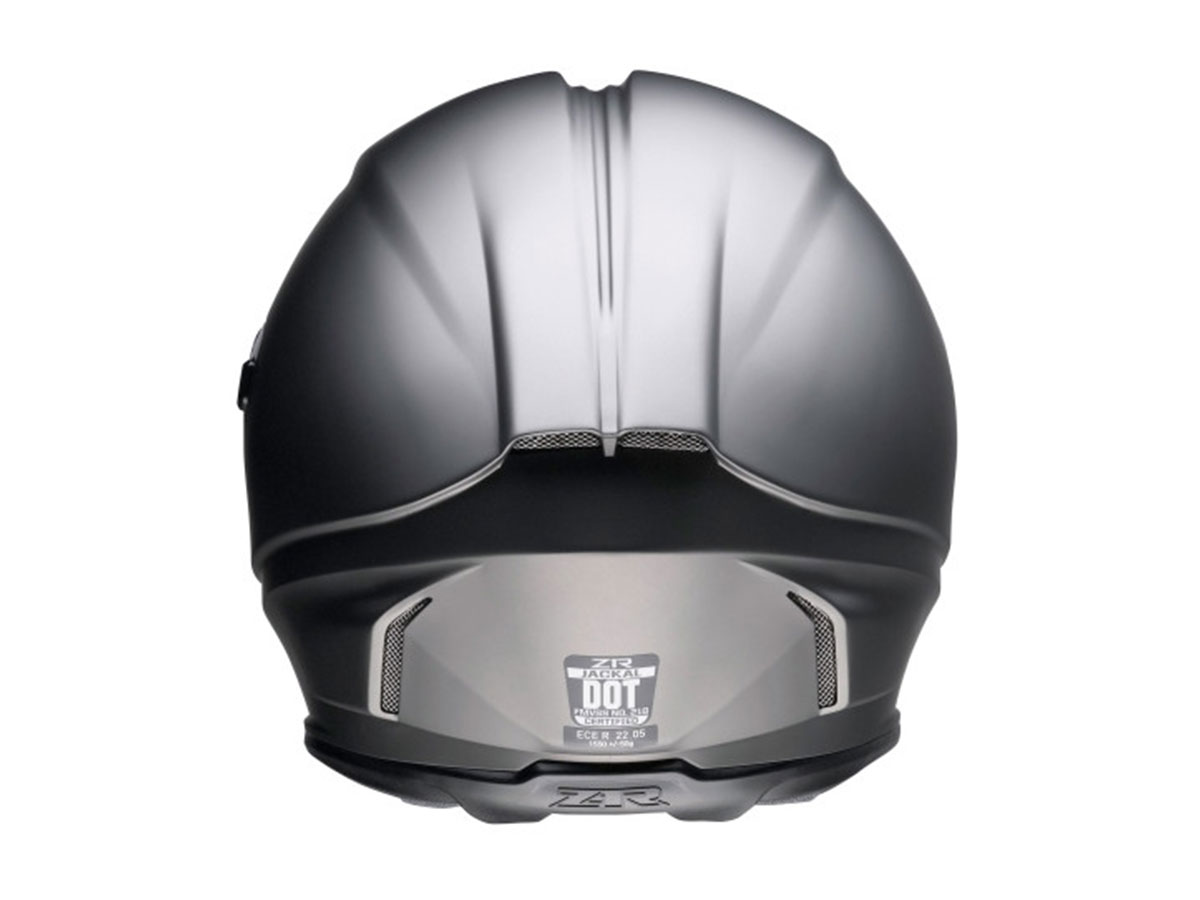 Z1R Jackal Satin Full Face Helmet Titanium