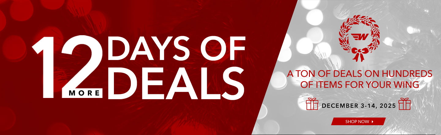 12 More Days of Deals - A ton of deals on hundreds of items of your Wing