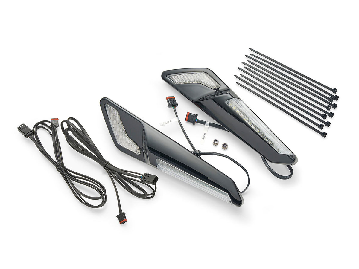 Goldstrike LED Fork Mounted Nav Lights Black