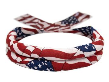 Wavy American Flag Soakable Cool Neck Tie