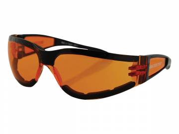 Bobster Shield II Sunglasses Black w/ Amber Lenses