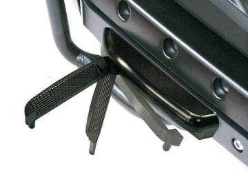 1" Aero Flip-Out Highway Pegs Anodized Black for Honda F6B, GL1800