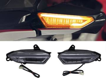 Ultra Bright LED Mirror Lights w/ DRL & Sequential Turn Signals Smoke