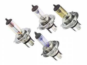 H-4 Clear or Xeon Blue Halogen Bulbs