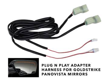Plug N Play Adapter Harness Pair for Goldstrike Panovista Mirrors