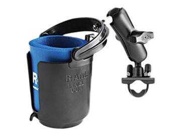RAM Rail Mount with Self-Leveling Cup Holder & Cozy