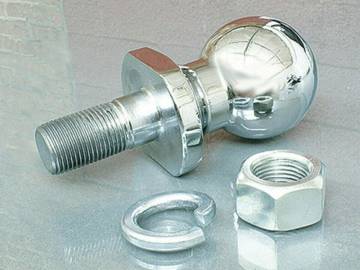 Chrome 1 7/8 Trailer Hitch Ball w/Bolt