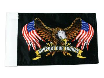 Rivco 6" x 9" Support Our Troops Flag