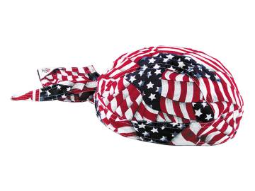 Wavy American Flag Patriot Headwrap Wavy American Flag