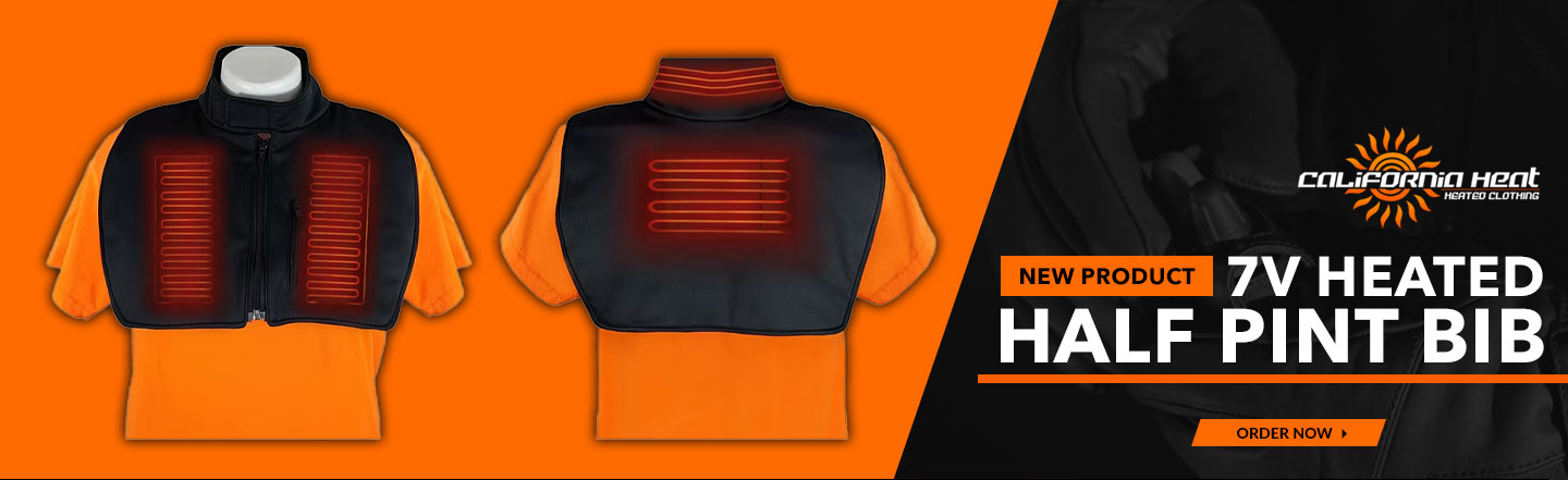 7V Heated Half Pint Bib by California Heat