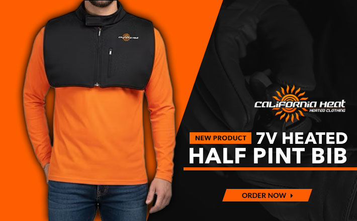 7V Heated Half Pint Bib by California Heat