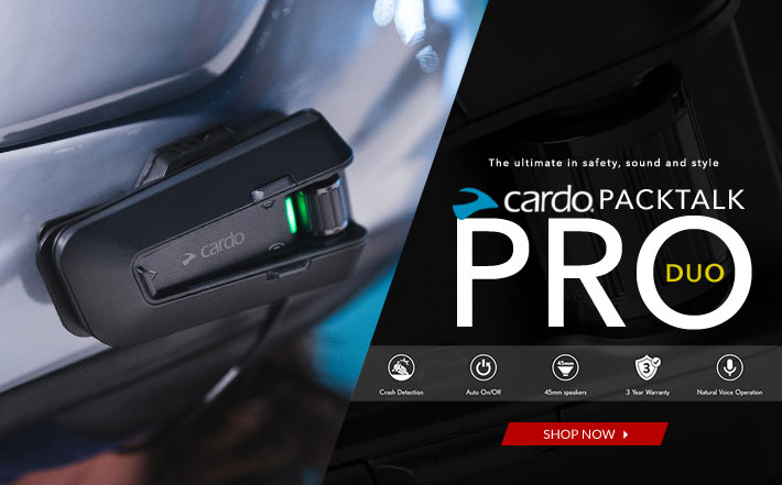 Cardo Packtalk Pro Duo - The Ultimate in Safety, Sound and Style