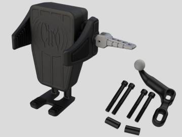 Gen 2 Cybercharger Phone Holder w/ Black Offset Perch Mount