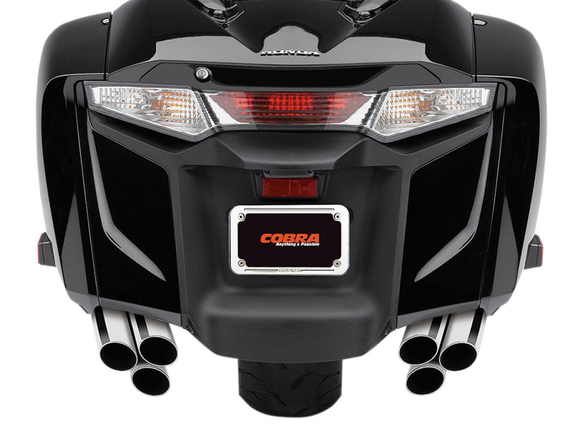 Cobra 6-Into-6 Slip On Muffler Chrome for F6B, GL1800 2nd Gen
