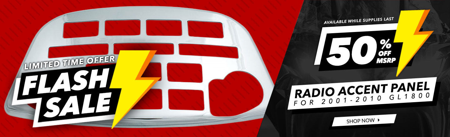 Flash Sale - Radio Accent Panel for 2001-2010 GL1800 - 50% OFF MSRP - Limited Time Offer - Available While Supplies Last