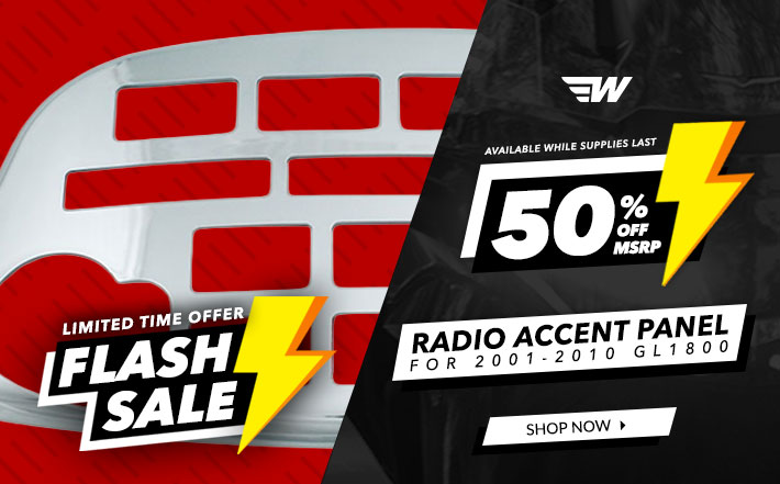Flash Sale - Radio Accent Panel for 2001-2010 GL1800 - 50% OFF MSRP - Limited Time Offer - Available While Supplies Last