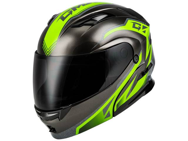 Image Of Item: MD-01 Volta Modular Helmet Black/Silver/Green
