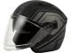 Image #2, Of Item: OF-87 Duke Open Face Helmet + LED Light Matte Black/Grey