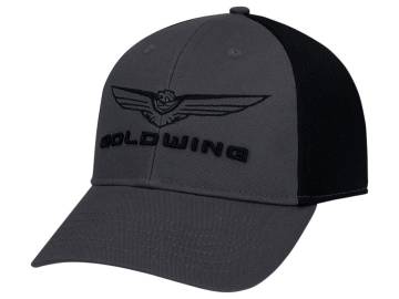 2018+ Gold Wing Tour Logo Adjustable Hat Charcoal/Black