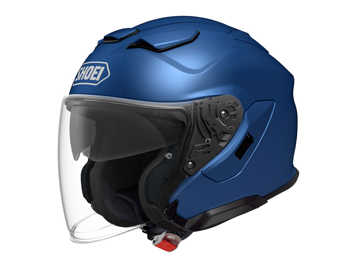 藍*様 SHOEI J-Cruise 美品 Shoei J-Cruise 3 Open Face Helmet Matte Blue Metallic