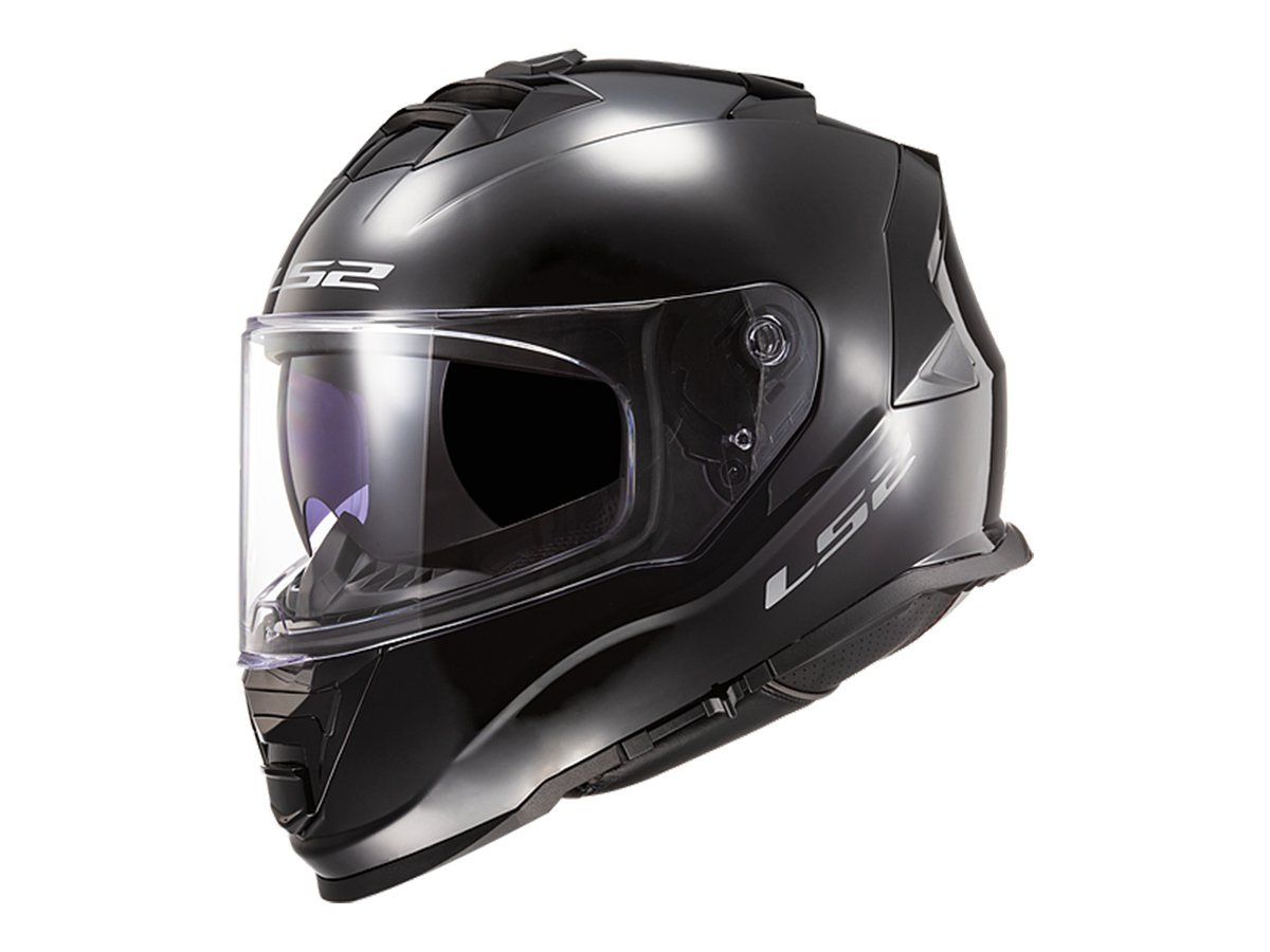 gloss black full face helmet