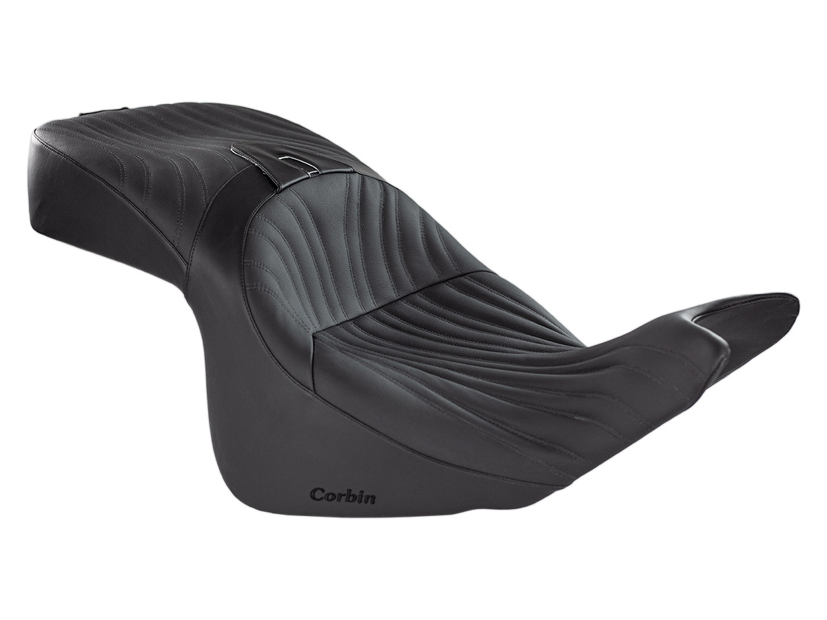 thumbnail image 2 of Adjustable Driver Backrest – Fits Harley Touring Models W/ Corbin Seats (Black) 2 of 5