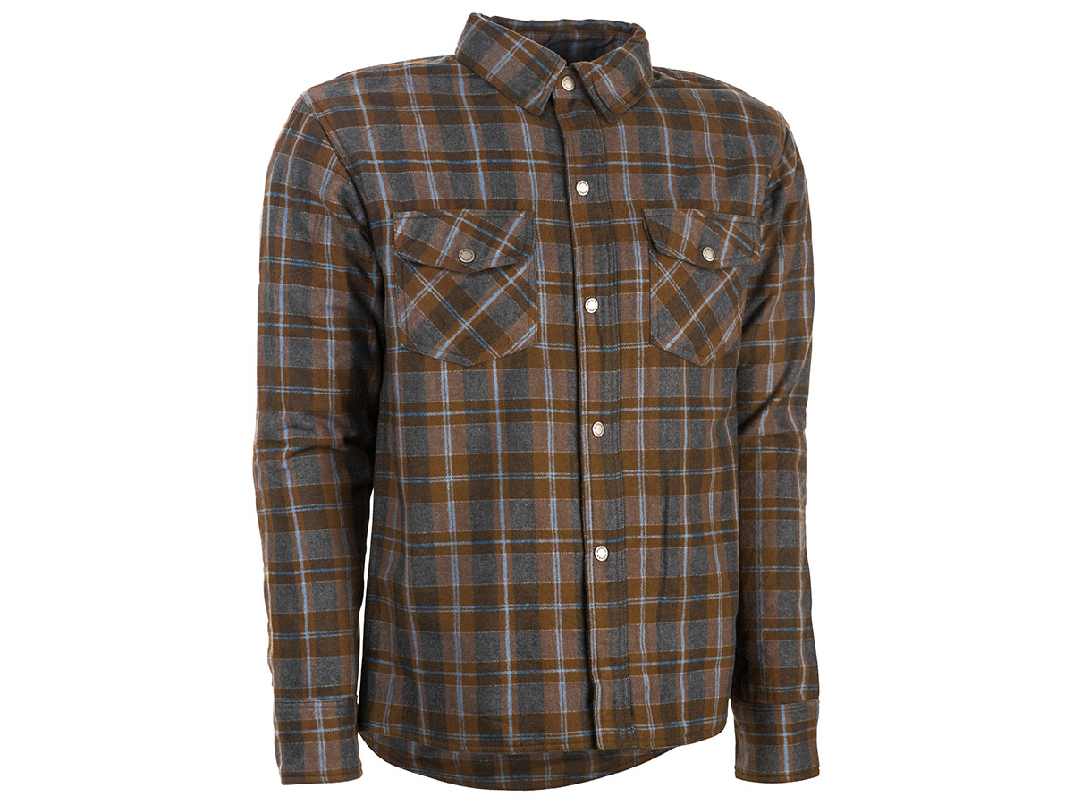 Mens Marksman Riding Flannel Brown/Tan