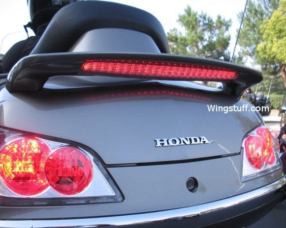 XFMT Black Trunk Spoiler LED Red Rear Brake Light Compatible with Honda Goldwing GL1800 01-17 15