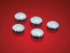 5 Piece Chrome Radio Knobs