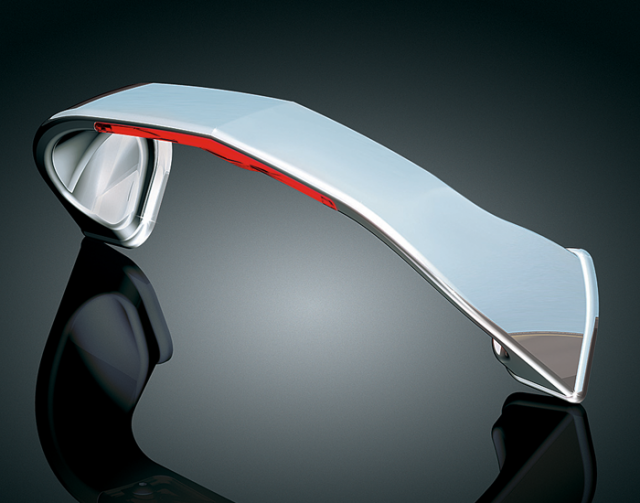 Image Of Item: Red LED w/Clear Lense Chrome Trunk Handle