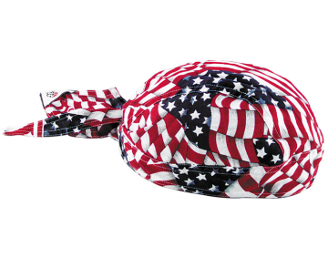 Wavy American Flag Patriot Headwrap Wavy American Flag