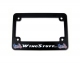 American Style Wing License Plate Frame Black