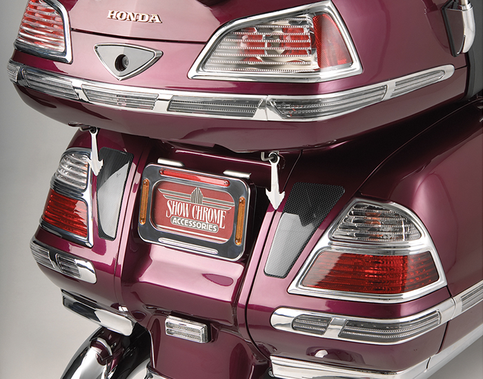 Details about   ADD-ON 45-1814-G  EURO STYLE TRUNK LIGHT ACCENT GRILLS GL1800 GOLDWING 06-10 