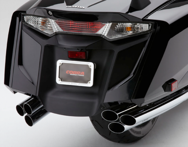 Image Of Item: Cobra 6-Into-6 Slip On Muffler Chrome for F6B, GL1800 2nd Gen